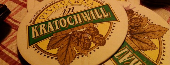 Pivnica Kratochwill is one of Craft beer places Ljubljana.