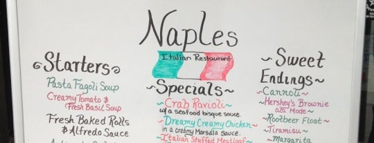 Naples Italian Restaurant is one of Lizzie : понравившиеся места.