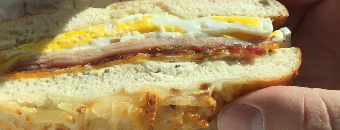 Einstein Bros Bagels is one of The 13 Best Places for Breakfast Sandwiches in Chattanooga.
