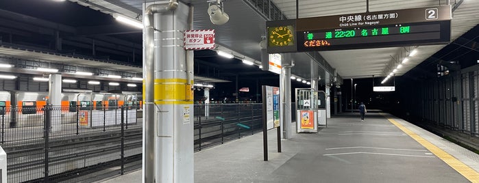 Kachigawa Station is one of 快速ナイスホリデー木曽路停車駅.