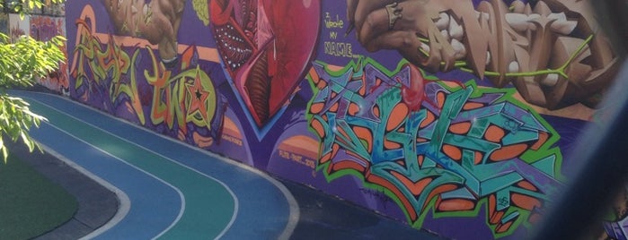 Graffiti Hall Of Fame is one of Street Art in NYC.