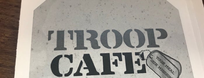 Troop Cafe is one of Places to try.