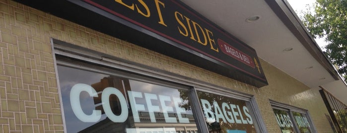 West Side Bagels & Deli is one of Tempat yang Disukai Persephone.