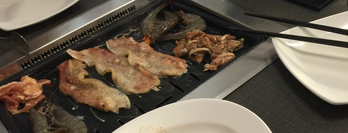 Goki Day Korean BBQ Buffet Restaurant is one of Locais salvos de pin.