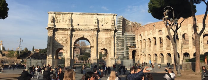 Триумфальная арка Константина is one of Marcello Pereira : понравившиеся места.