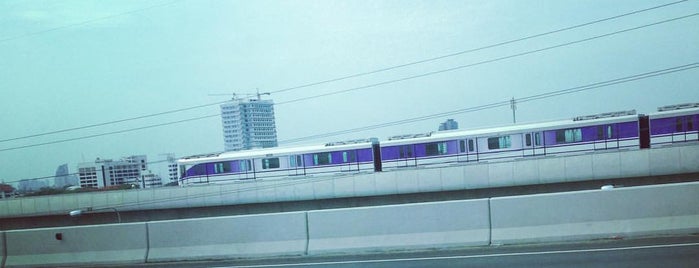 [Construction Site] MRT สะพานพระนั่งเกล้า (Phra Nang Klao Bridge) PP08 is one of MRT - Purple Line.