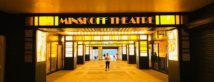 Minskoff Theatre is one of สถานที่ที่ Lily ถูกใจ.