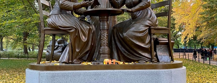 Women’s Rights Pioneers Statue is one of The 15 Best Monuments in New York City.