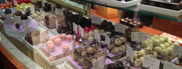 Godiva Chocolatier is one of Desserts, Pastries, Chocolates, and More.