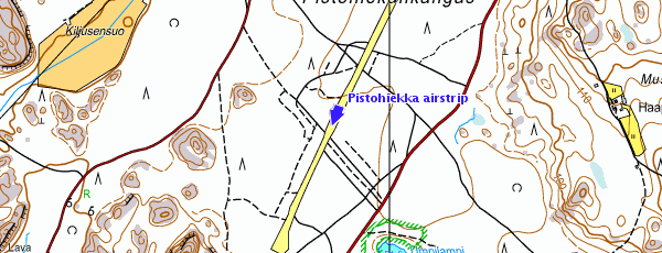 Pistohiekka airstrip is one of Finnish Airstrips & Landing Grounds.