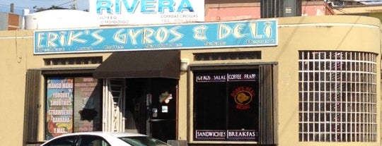 Erik's Gyros & International Deli is one of สถานที่ที่ Sandra ถูกใจ.