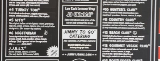 Jimmy John's is one of favs.