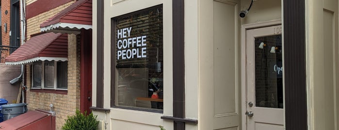 Hey Coffee People is one of Hoboken ☀️.
