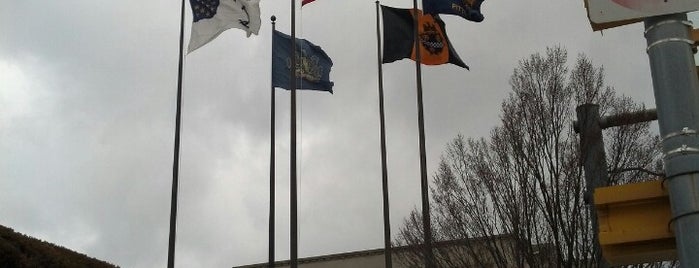 Flag Plaza and Pittsburgh Scout Center is one of Been here would go again.