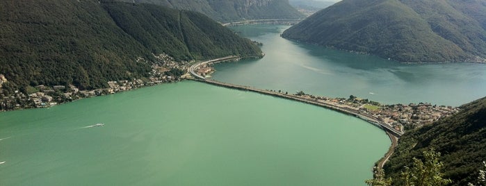 Monte San Salvatore is one of İsviçre\Lugano Mayıs 2022.