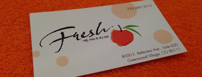 Fresh Nail, Wax & Dry Bar is one of Lugares favoritos de Andrea.
