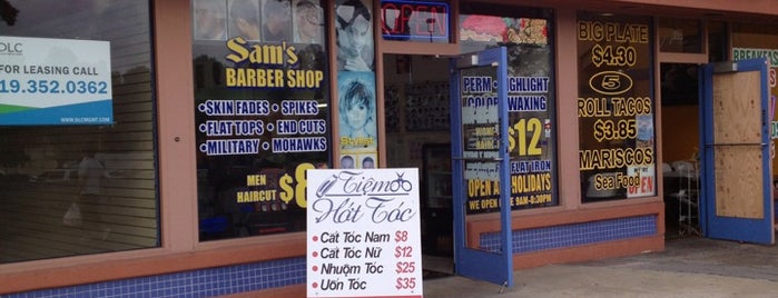 Sam's Barber shop is one of The 15 Best Places for Hair Salon in San Diego.
