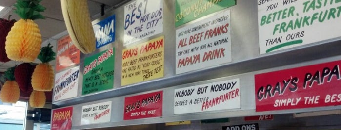 Gray's Papaya is one of Best places ever.