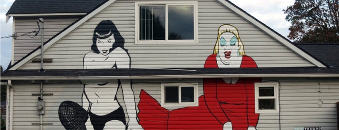 Bettie Page Mural is one of Activities - Tried and True.