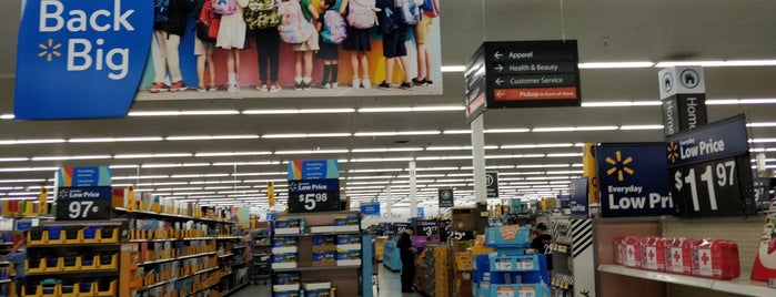 Walmart Supercenter is one of most recent places.