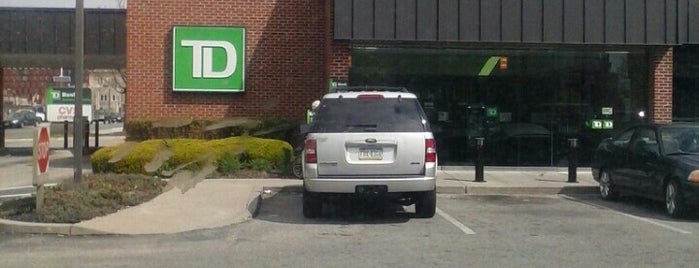 TD Bank is one of places.