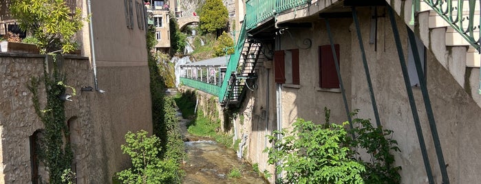 Moustiers-Sainte-Marie is one of Les plus beaux villages de France.