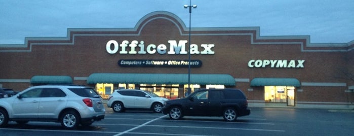 OfficeMax is one of สถานที่ที่ Bob ถูกใจ.