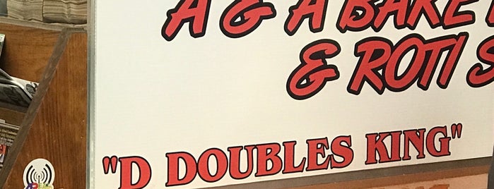 A & A Bake & Doubles is one of Brooklyn stuff.