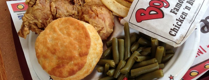 Bojangles' Famous Chicken 'n Biscuits is one of places.
