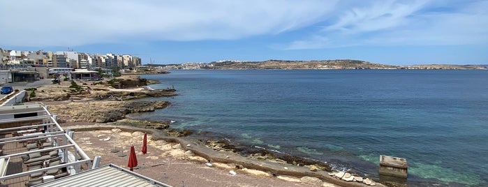 Buġibba Perched Beach is one of mt beach.
