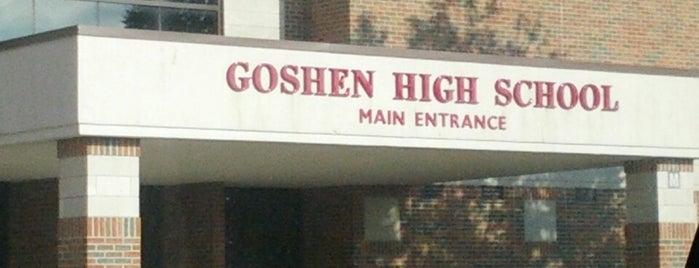 Goshen High School is one of Places checked in too.