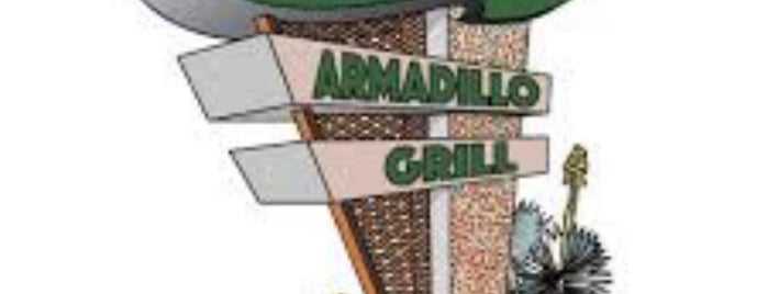Teddy Jack's Armadillo Grill is one of Texas Vintage Signs.
