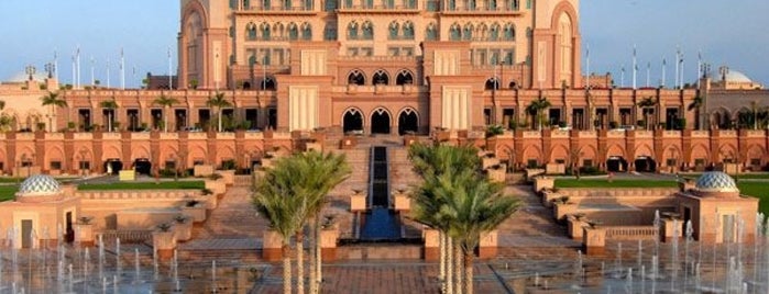 Emirates Palace Hotel is one of Abu Dhabi.