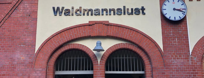 S Waidmannslust is one of Bahnhöfe BM Berlin + HBF.