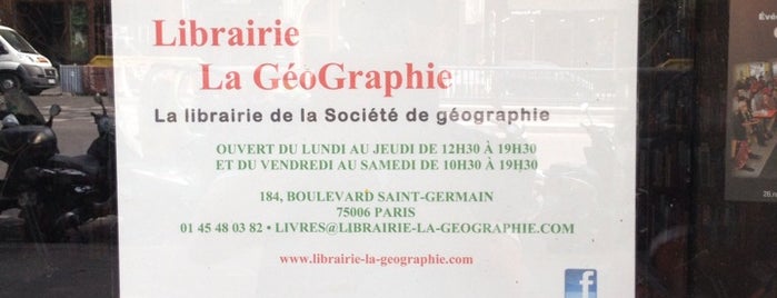 Librairie La Geographie is one of 2016 Paris.