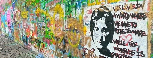 Lennon Wall is one of Essential NYU: Prague.