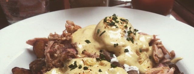 Chicago Q is one of Chicago's Best Eggs Benedict Dishes.