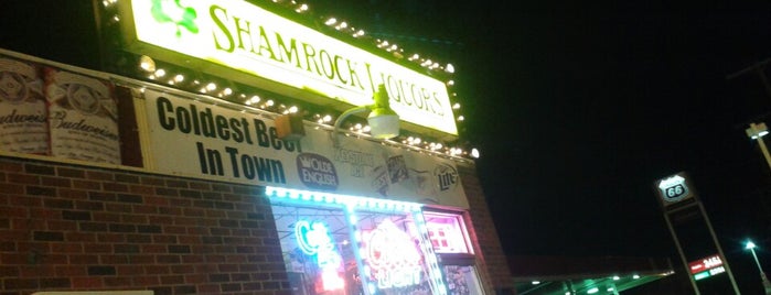 Shamrock Liquors is one of No Signage.