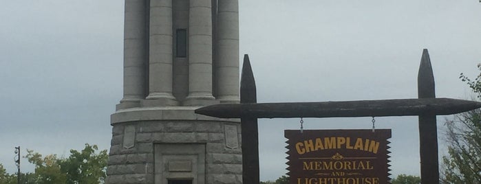 Champlain Memorial Lighthouse is one of NY State.