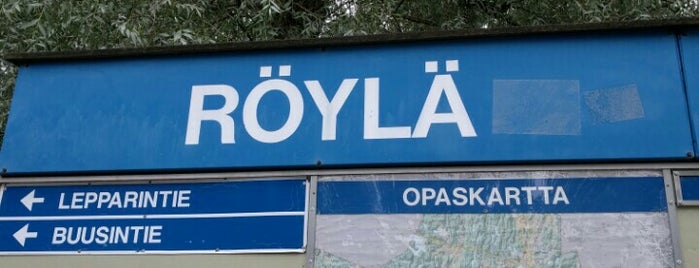 Röylä / Rödskog is one of Espoon kaupunginosat, Esbo stadsdelar.