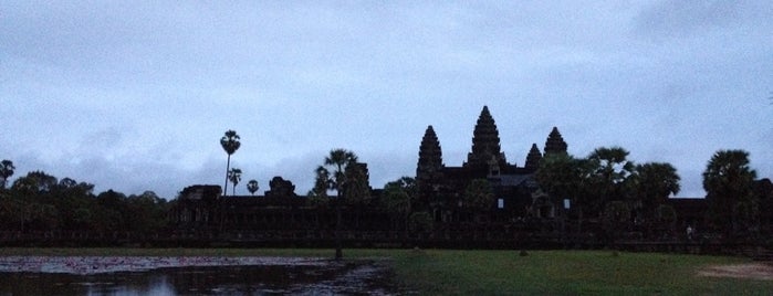 West Gate of Angkor Wat is one of Siem Reap, Cambodia.