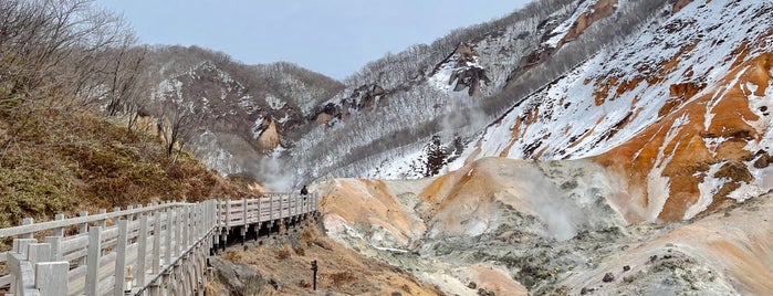 Jigokudani (Hell Valley) is one of Hokkaido.