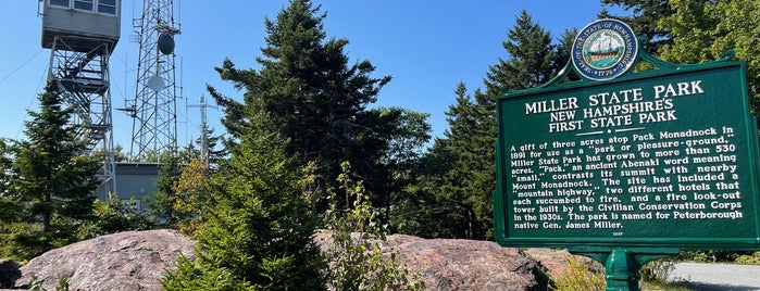 Miller State Park (Pack Monadnock) is one of NH Visits.
