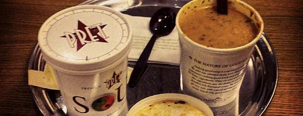 Pret A Manger is one of Sarah’s Liked Places.
