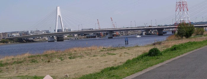 多摩川右岸 海から3K is one of 多摩川右岸 キロポスト.