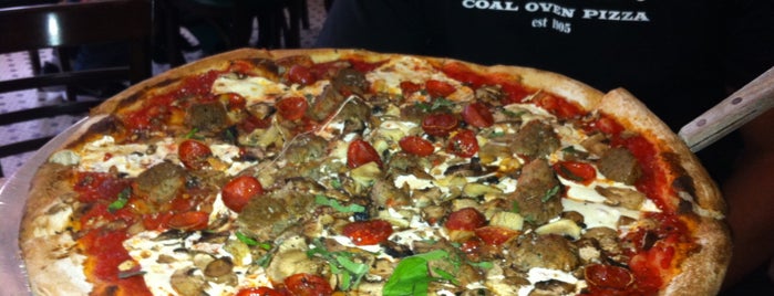 Lombardi's Coal Oven Pizza is one of New York Vegan Eats.