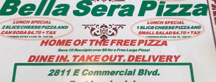 Bella Sera Pizza is one of Upromise College Restaurants.