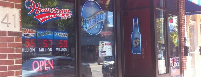 Hometown Sports Bar & Grill is one of Tempat yang Disukai Knick.