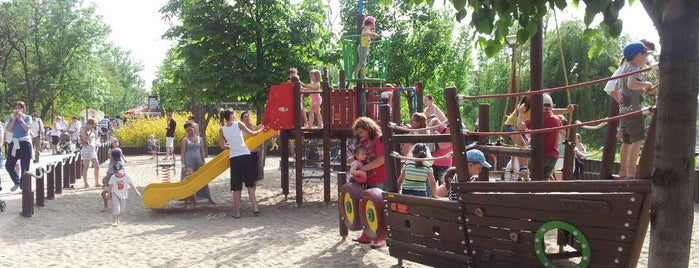 Kopaszi gát Játszótér is one of Budapest with kids.