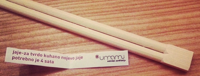 Umami is one of Zagreb Food.